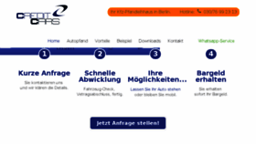 What Creditcars.de website looked like in 2016 (7 years ago)