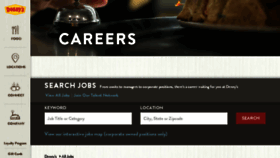 What Careers.dennys.com website looked like in 2016 (7 years ago)