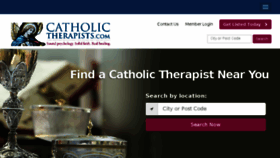 What Catholictherapists.com website looked like in 2016 (7 years ago)