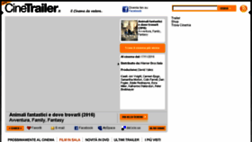 What Cinetrailer.it website looked like in 2016 (7 years ago)