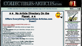 What Collectibles-articles.com website looked like in 2016 (7 years ago)