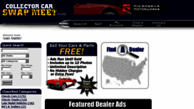 What Collectorcarswapmeet.com website looked like in 2016 (7 years ago)