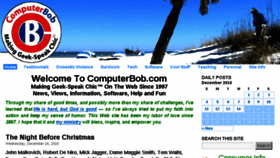 What Computerbob.com website looked like in 2016 (7 years ago)