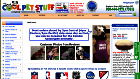 What Coolpetstuff.com website looked like in 2016 (7 years ago)