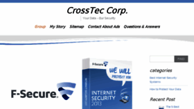 What Crossteccorp.com website looked like in 2016 (7 years ago)