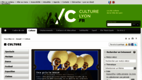 What Culture.lyon.fr website looked like in 2016 (7 years ago)