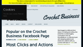What Crochetbusiness.com website looked like in 2016 (7 years ago)