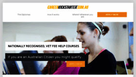 What Careerkickstarter.com.au website looked like in 2016 (7 years ago)