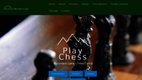 What Chesscamp.net website looked like in 2016 (7 years ago)