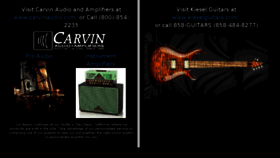 What Carvin.com website looked like in 2016 (7 years ago)