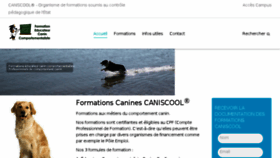 What Caniscool.com website looked like in 2016 (7 years ago)