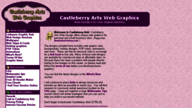 What Castleberryarts.com website looked like in 2016 (7 years ago)