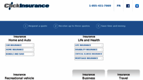 What Clickinsurance.ca website looked like in 2016 (7 years ago)