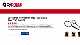 What Cypresshairsalon.com website looked like in 2016 (7 years ago)