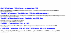 What Convert2pdf.com website looked like in 2016 (7 years ago)