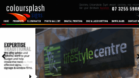 What Coloursplashsigns.com.au website looked like in 2016 (7 years ago)