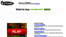 What Currents.net website looked like in 2016 (7 years ago)