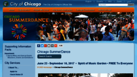 What Chicagosummerdance.org website looked like in 2016 (7 years ago)