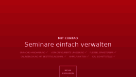 What Contao-seminarverwaltung.de website looked like in 2016 (7 years ago)
