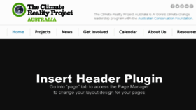 What Climatereality.org.au website looked like in 2016 (7 years ago)
