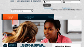 What Clinicalsocialworkassociation.org website looked like in 2016 (7 years ago)