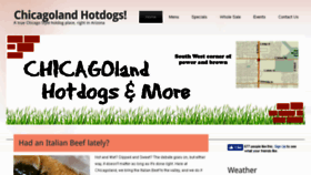 What Chicagolandhotdogs.com website looked like in 2016 (7 years ago)