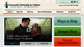 What Communitypartnershipforchildren.org website looked like in 2016 (7 years ago)
