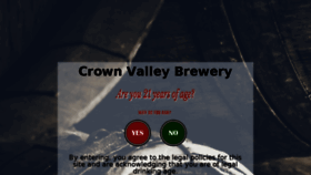 What Crownvalleybrewery.com website looked like in 2016 (7 years ago)