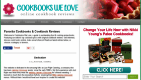 What Cookbookswelove.com website looked like in 2016 (7 years ago)