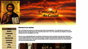 What Communityofthegospel.org website looked like in 2016 (7 years ago)