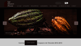 What Croqueurschocolat.com website looked like in 2016 (7 years ago)