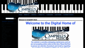What Campbellsmusic.ca website looked like in 2016 (7 years ago)