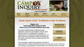 What Campinquiry.org website looked like in 2016 (7 years ago)