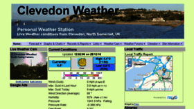 What Clevedonweather.co.uk website looked like in 2016 (7 years ago)