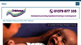 What Childways.co.uk website looked like in 2016 (7 years ago)