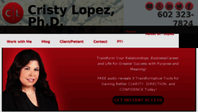 What Cristylopezphd.com website looked like in 2016 (7 years ago)