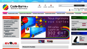 What Code-barre.fr website looked like in 2016 (7 years ago)