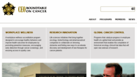 What Ceoroundtableoncancer.org website looked like in 2016 (9 years ago)