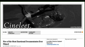 What Cineleet.com website looked like in 2016 (7 years ago)