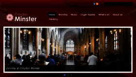 What Croydonminster.org website looked like in 2016 (7 years ago)