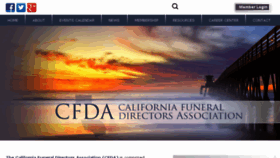 What Cafda.org website looked like in 2016 (7 years ago)