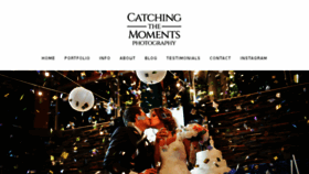 What Catchingthemoments.com website looked like in 2016 (7 years ago)
