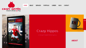 What Crazyhippos.in website looked like in 2016 (7 years ago)