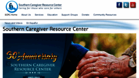 What Caregivercenter.org website looked like in 2016 (7 years ago)