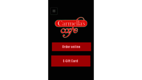 What Carmellascafe.com website looked like in 2016 (7 years ago)