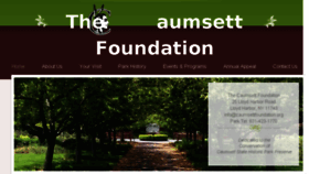 What Caumsettfoundation.org website looked like in 2016 (7 years ago)