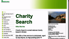 What Charitysearch.org.uk website looked like in 2016 (7 years ago)
