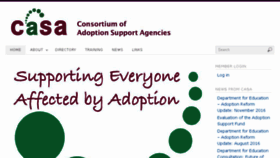 What Casa-uk.org website looked like in 2016 (7 years ago)
