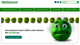 What Celiacanswers.com website looked like in 2016 (7 years ago)