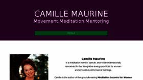 What Camillemaurine.com website looked like in 2016 (7 years ago)